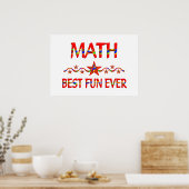 Math Best Fun Poster (Küche)