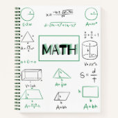 Math Betreff Graphics Notizblock (Vorderseite)