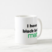 Math Black Gürtel Kaffeetasse (VorderseiteRechts)