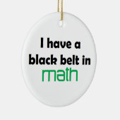 Math Black Gürtel Keramikornament (Rechts)