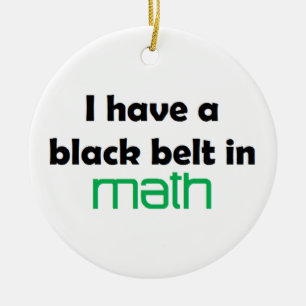 Math Black Gürtel Keramikornament
