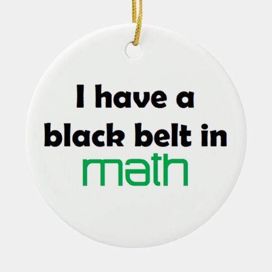 Math Black Gürtel Keramikornament (Vorne)