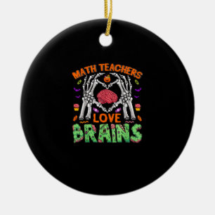 Math Brain Heart Skeleton Hand Zombie Halloween Keramik Ornament