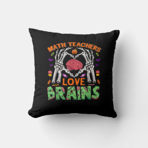 Math Brain Heart Skeleton Hand Zombie Halloween Kissen