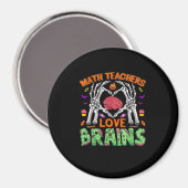 Math Brain Heart Skeleton Hand Zombie Halloween Magnet (Vorderseite/Rückseite)