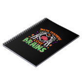 Math Brain Heart Skeleton Hand Zombie Halloween Notizblock (Linke Seite)