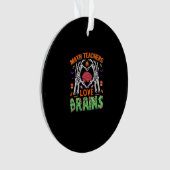 Math Brain Heart Skeleton Hand Zombie Halloween Ornament (Vorderseite)