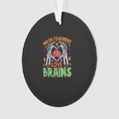 Math Brain Heart Skeleton Hand Zombie Halloween Ornament (Vorderseite)