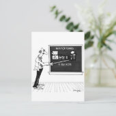 Math Cartoon 5850 Postkarte (Stehend Vorderseite)