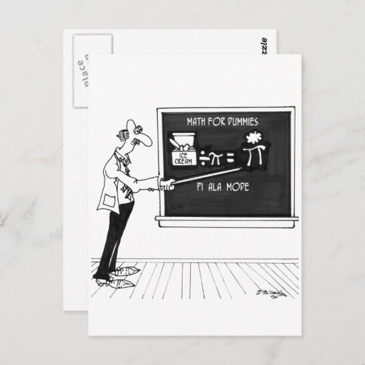 Math Cartoon 5850 Postkarte (Vorne/Hinten)