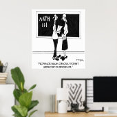 Math Cartoon 6838 Poster (Heimbüro)