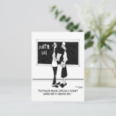 Math Cartoon 6838 Postkarte (Stehend Vorderseite)