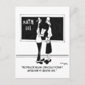 Math Cartoon 6838 Postkarte (Vorderseite)