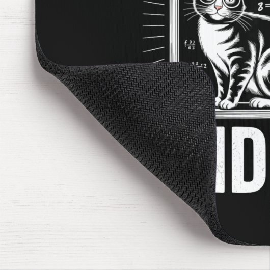 Math Cat Lover Funny Math Teacher I Love Math And  Mousepad (Ecke)