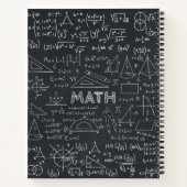 Math Chalkboard Formeln Notizblock (Rückseite)