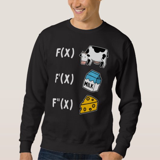 Math Cheese Formeln Sweatshirt (Vorderseite)