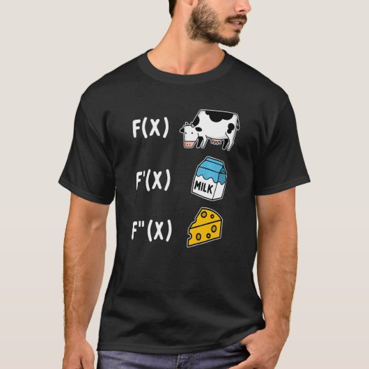 Math Cheese Formeln T-Shirt (Vorderseite)