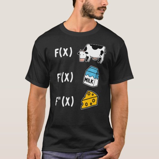 Math Cheese Formeln T-Shirt (Vorderseite)
