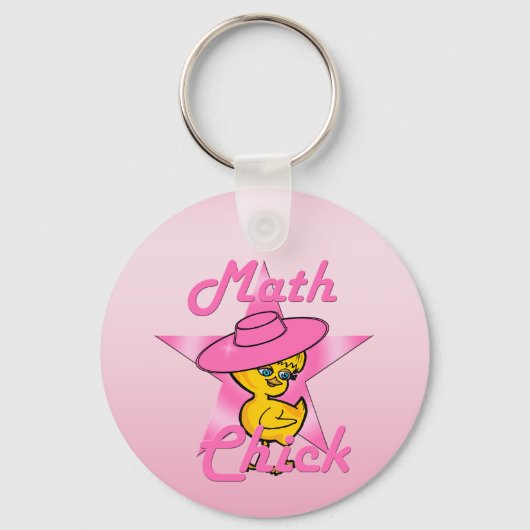 Math Chick #8 Schlüsselanhänger (Vorderseite)