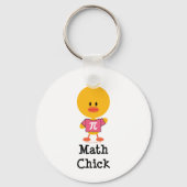 Math Chick Key Chain Schlüsselanhänger (Vorderseite)