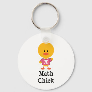 Math Chick Key Chain Schlüsselanhänger