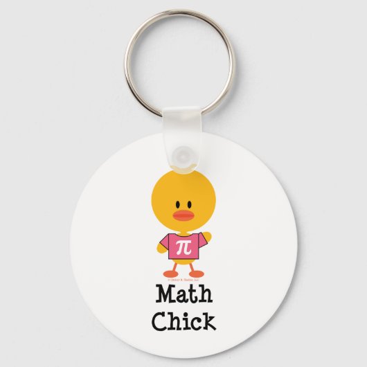 Math Chick Key Chain Schlüsselanhänger (Vorderseite)