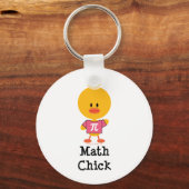 Math Chick Key Chain Schlüsselanhänger (Vorderseite)