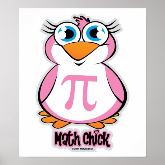 Math Chick Poster (Vorne)