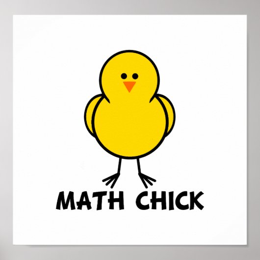 Math Chick Poster (Vorne)