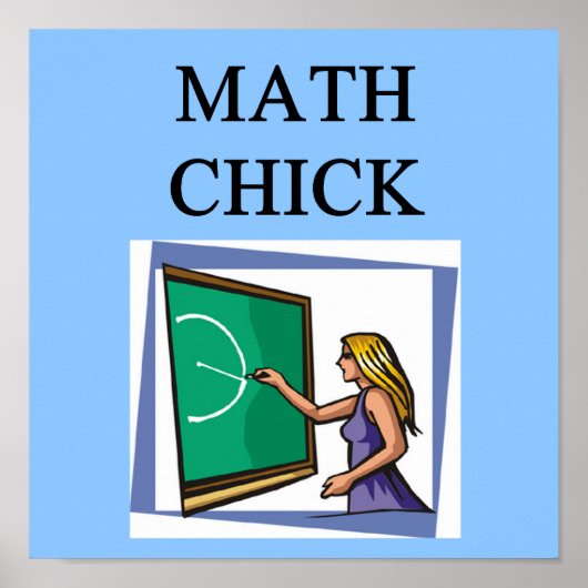 MATH CHICK POSTER (Vorne)