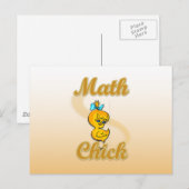 Math Chick Postkarte (Vorne/Hinten)