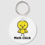Math Chick Schlüsselanhänger (Vorderseite)