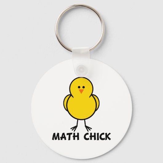 Math Chick Schlüsselanhänger (Vorderseite)