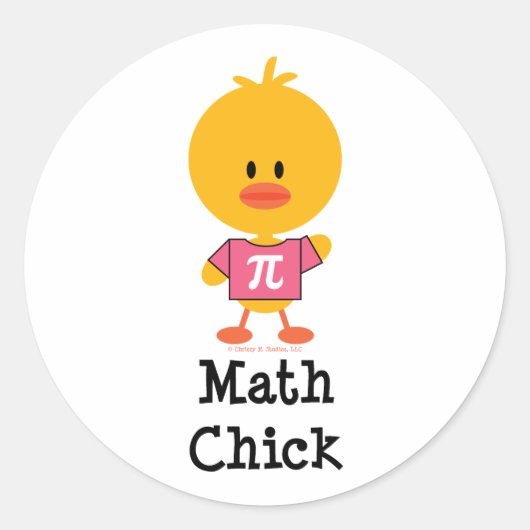 Math Chick Stickers (Vorderseite)