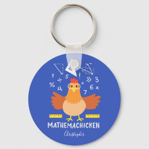 Math Chicken Gag Funny Mathemachicken Teacher Schlüsselanhänger