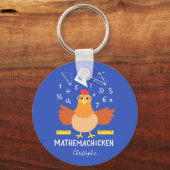 Math Chicken Gag Funny Mathemachicken Teacher Schlüsselanhänger (Vorderseite)
