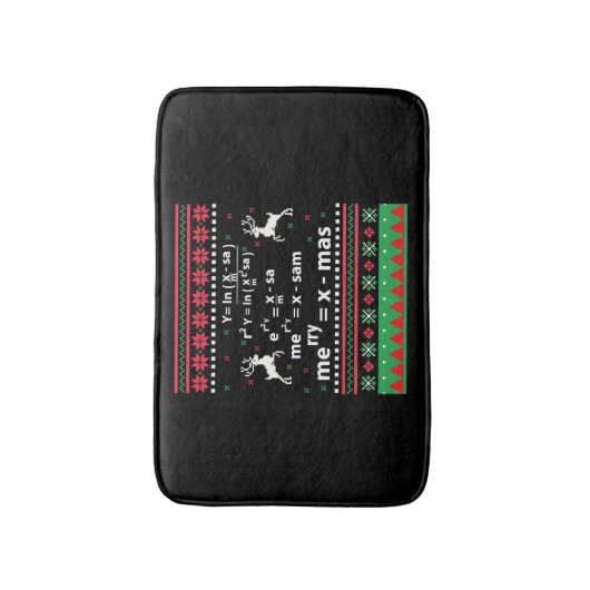 MATH CHRISTMAS BADEMATTE (Vorderseite Vertikal)