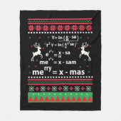 MATH CHRISTMAS FLEECEDECKE (Vorderseite)
