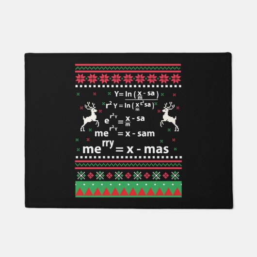 MATH CHRISTMAS FUßMATTE (Vorderseite)