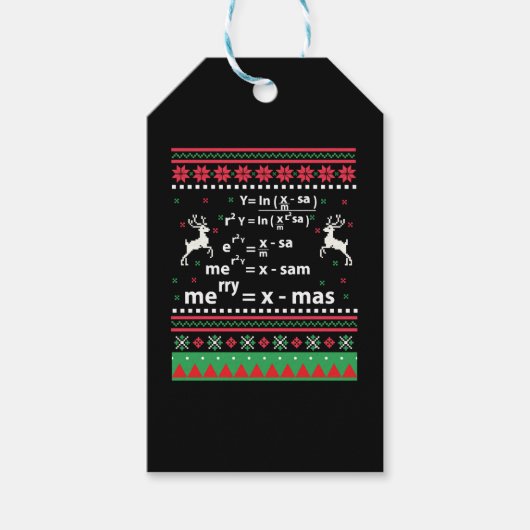 MATH CHRISTMAS GESCHENKANHÄNGER (Vorderseite)