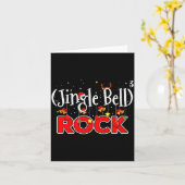 Math Christmas Jingle Bells Rock Math Funny Christ Karte (Gelbe Blume)