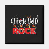 Math Christmas Jingle Bells Rock Math Funny Christ Magnet (Vorne)