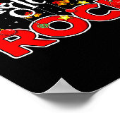 Math Christmas Jingle Bells Rock Math Funny Christ Poster (Ecke)