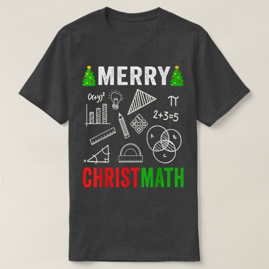Math Christmas  Merry Christmas Math Teacher Women T-Shirt (Design vorne)