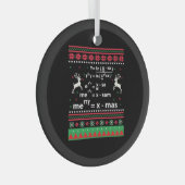 MATH CHRISTMAS ORNAMENT AUS GLAS (Vorderseite Rechts)