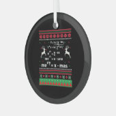 MATH CHRISTMAS ORNAMENT AUS GLAS (Vorderseite links)