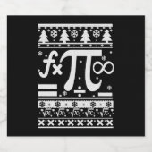 Math Christmas Schaumweinetikett (Einzelnes Label)