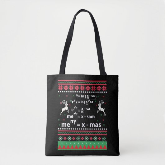 MATH CHRISTMAS TASCHE (Vorderseite)