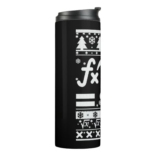 Math Christmas Thermosbecher (Nach links gedreht)