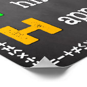 Math Classroom Poster Lehrer Chalkboard-Zeichen (Ecke)